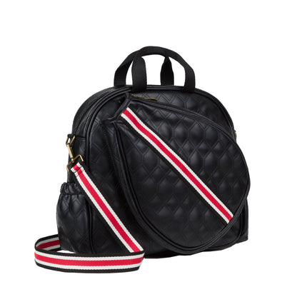 Bolso Pádel Menorca Negro Strap Rojo