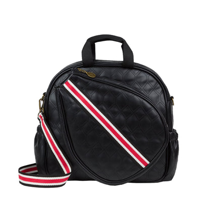 Bolso Pádel Menorca Negro Strap Rojo